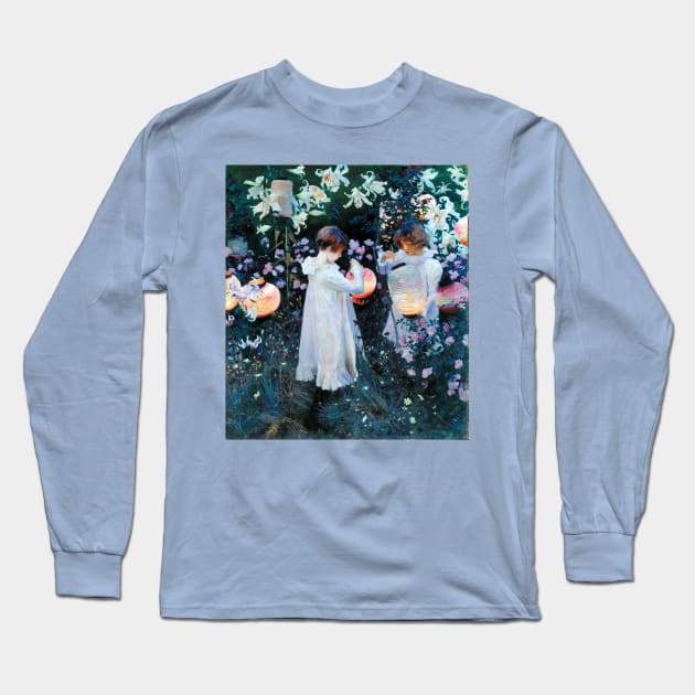 Carnation, Lily, Lily-Rose - John Singer Sargent 1885 Long Sleeve T-Shirt by forgottenbeauty